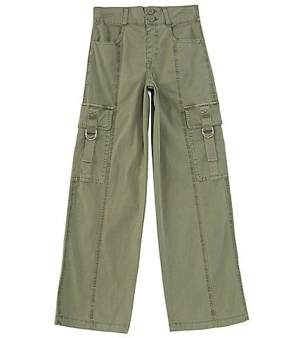 Billabong Big Girls 8-12 Relaxed Fit Tomboy Cropped Twill Cargo