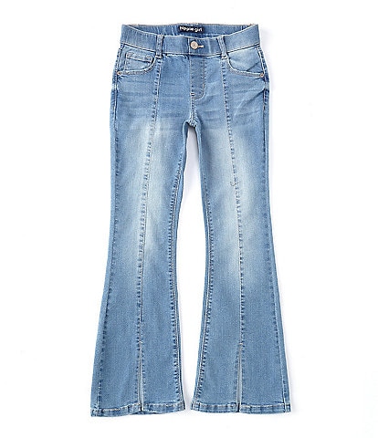 Hippie Girl Big Girls Seamed-Front Flare-Leg Jeans