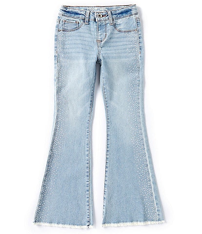 Hippie Girl Big Girls 7-16 Studded-Detail Flare Leg Jeans