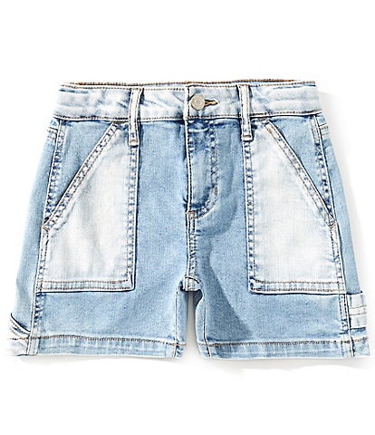 Hippie Girl Big Girls 7-16 Two-Tone Carpenter Denim Shorts