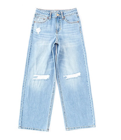 Hippie Girl Big Girls 7-16 Wide Leg Blue Jeans