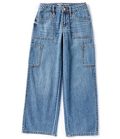 Hippie Girl Big Girls 7-16 Wide Leg Cargo Jeans