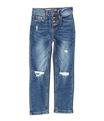 Hippie Girl Little Girls 4-6X High-Rise Straight-Leg Jeans
