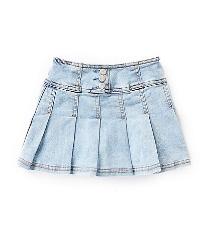 Hippie Girl Little Girls 4-6X Pleated Denim Skirt