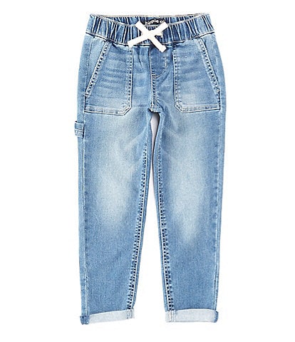 Hippie Girl Little Girls 4-6X Straight-Leg Double-Roll-Cuff Carpenter Jeans
