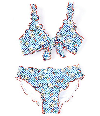Hobie Big Girls 7-16 Picnic Merrow Bralette Swim Suit