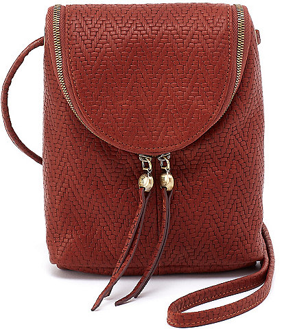 HOBO Fern Tuscan Brown Stitched Crossbody Bag