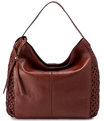 HOBO Hazel Woven Leather Shoulder Hobo Bag