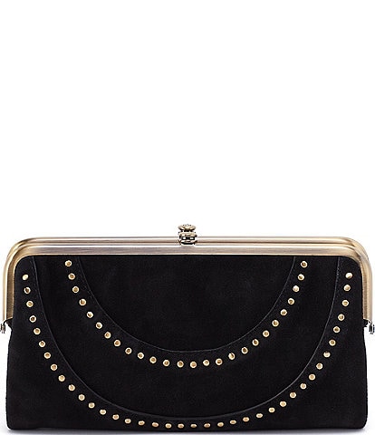 HOBO Lauren Studded Suede Clutch Wallet