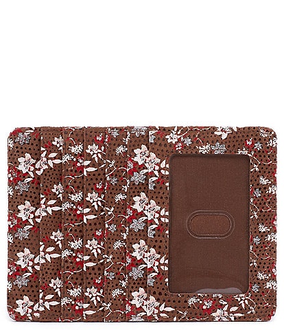 HOBO Leather Floral Print Passport Wallet