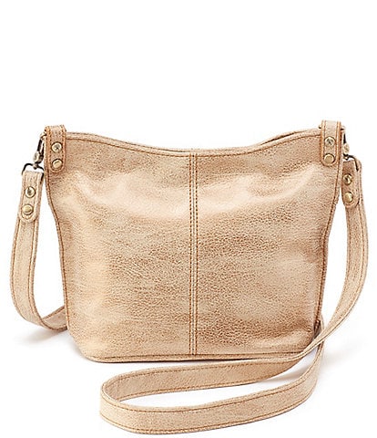 Hobo Pier Gold Leaf Leather Small Crossbody