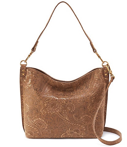 HOBO Pier Tooled Floral Shoulder Bag