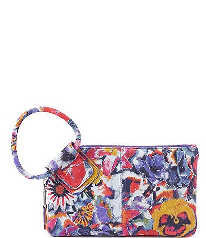 HOBO Sable Poppy Floral Leather Clutch