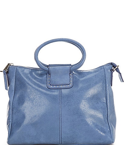HOBO Sheila Medium Azure Studded Satchel Bag