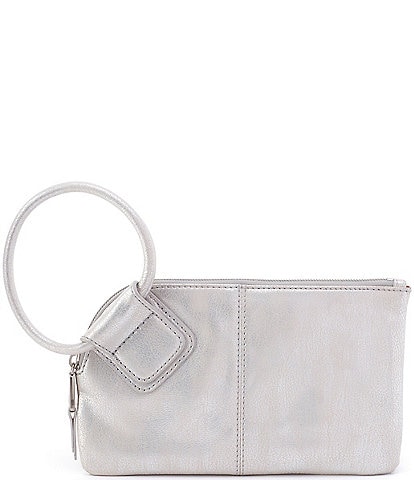 HOBO Specialty Hide Collection Sable Leather Metallic Wristlet