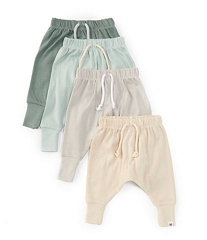 Honest Baby Boys Newborn-24 Months Pull-On Pants 4-Pack Set