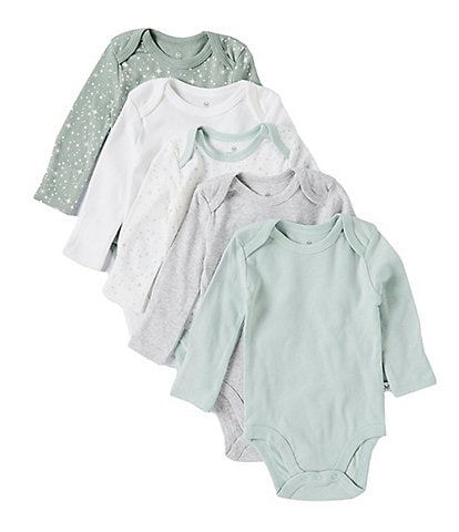 Honest Baby Clothing Baby Boys Newborn-12 Months Long Sleeve Organic Cotton Bodysuit 5-Pack