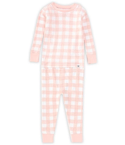Honest Baby Clothing Baby Girls 12-24 Months Round Neck Long Sleeve Pajama Top & Pants Set