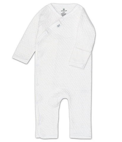 Honest Baby Clothing - Baby Newborn - 12 Months Matelasse Organic Side Snap Coverall