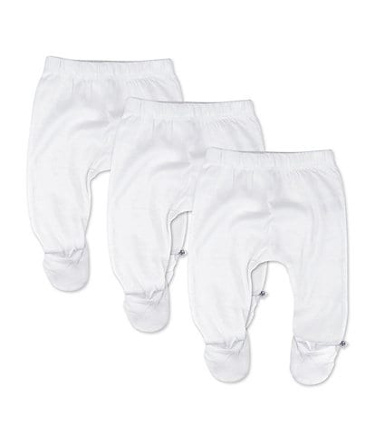 Honest Baby Clothing - Baby Newborn - 9 Months Organic Cotton Footed Harem Pant 3-Pack