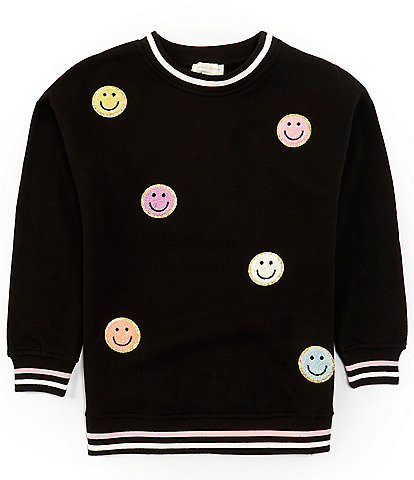 Honey & Sparkle Big Girls 7-16 Smiley Sweatshirt