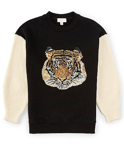 Honey & Sparkle Big Girls 7-16 Tiger Sweatshirt