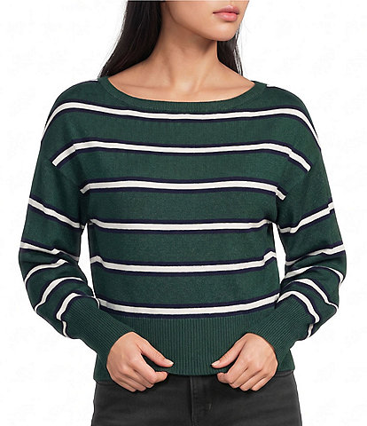 Honey & Sparkle Long Sleeve Stripe Jersey Sweater