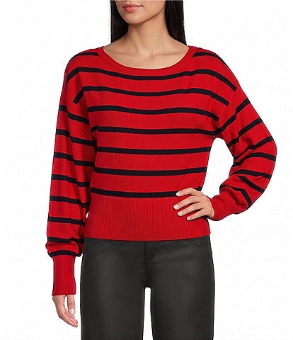 Honey & Sparkle Long Sleeve Stripe Jersey Sweater