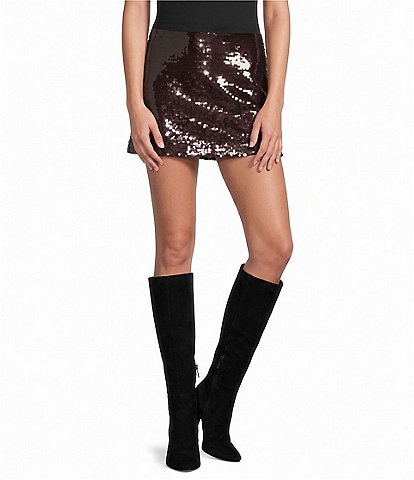 Honey & Sparkle Sequin Mini Skirt