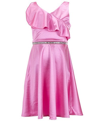 Honey and Rosie Big Girls 7-16 Ruffle Shine Dress