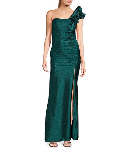 Honey and Rosie One Shoulder Mermaid Shaped Gown