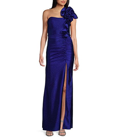 Honey and Rosie One Shoulder Mermaid Shaped Gown