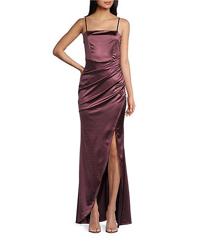 Burgundy dresses at dillards hotsell