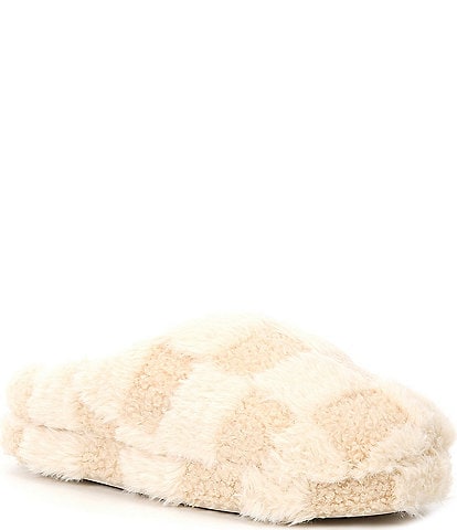 Honeydew Intimates Plush Checkerboard Slippers