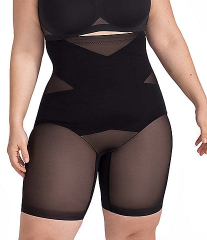 Honeylove Plus Size SuperPower High Compression Breathable Sculpt Shorts
