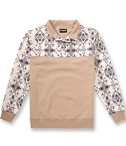 Hooey Long Sleeve Stevie Geo Print Pullover