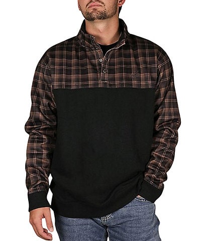 Hooey Stevie Plaid Quarter Snap Pullover