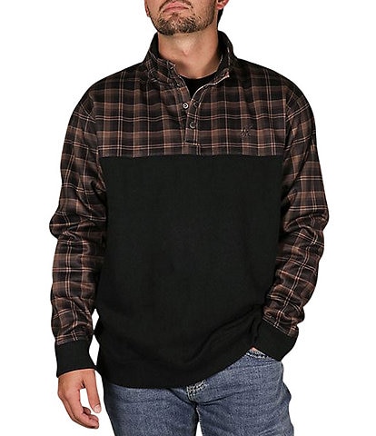 Hooey Stevie Plaid Quarter Snap Pullover