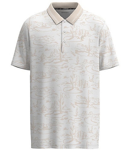 Hooey Weekender Printed Short Sleeve Polo Shirt