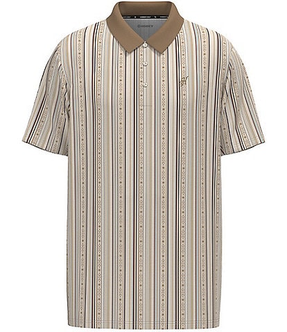 Hooey Weekender Stripe Printed Short Sleeve Polo Shirt