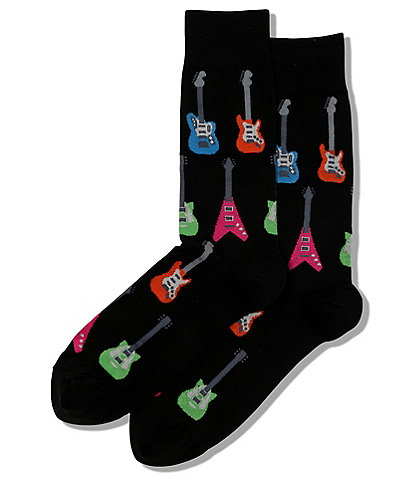 Hot Sox Electric Guitars Crew Socks