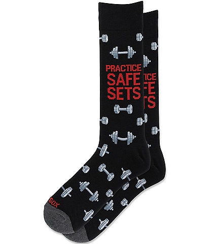 Hot Sox Practice Safe Sets Crew Socks