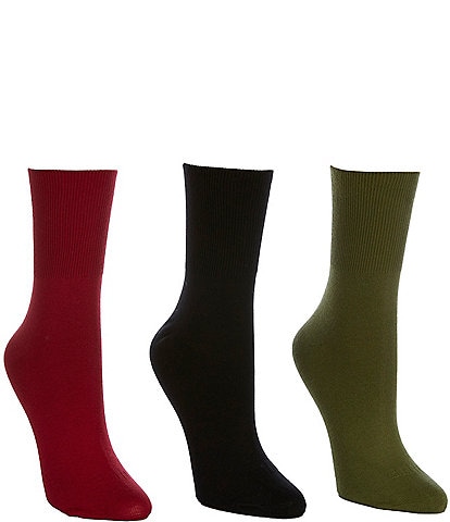 HUE Bobby 3pk Crew Sock