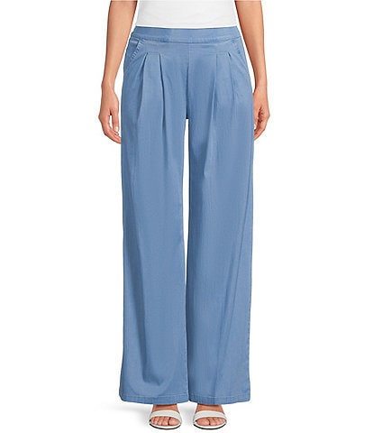 HUE Fluid Denim Palazzo Pant