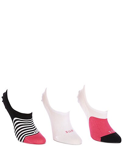 HUE Perfect Sneaker Liner Socks, 3 Pack