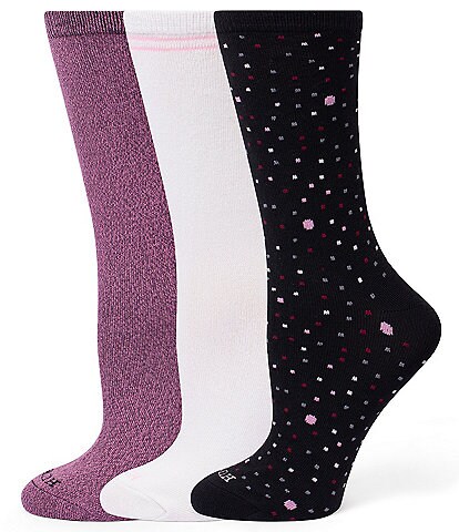 HUE Polka Dot Crew Socks, 3 Pack
