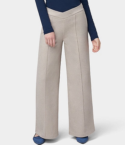 HUE Pull-On Wide Leg Pants