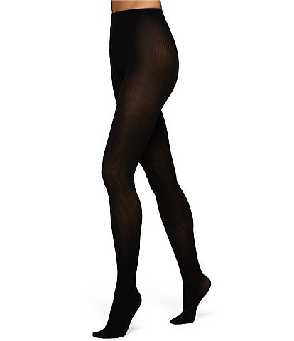 HUE Ribbed Control Top Tights