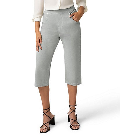 HUE Spring Stripe Pedal Pusher Leggings