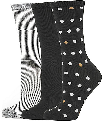 HUE Super Soft Crew 3pk Socks